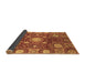 Sideview of Abstract Brown Modern Rug, abs3813brn