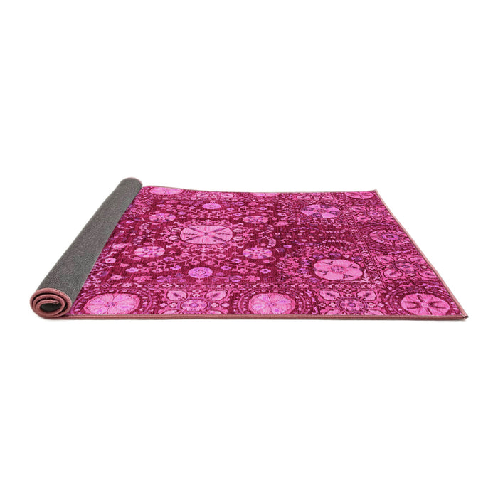 Sideview of Abstract Pink Modern Rug, abs3813pnk