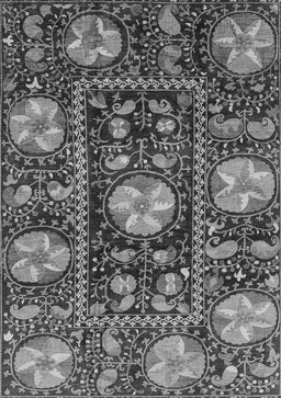 Abstract Gray Modern Rug, abs3814gry