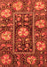 Abstract Orange Modern Rug, abs3814org