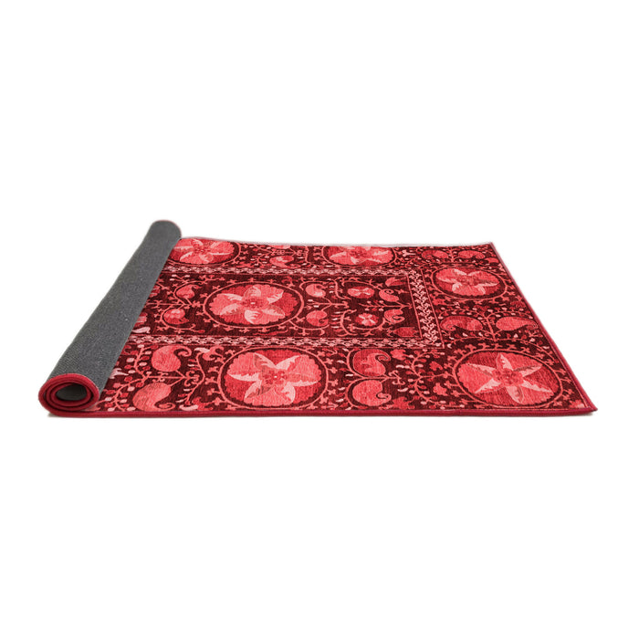 Abstract Red Modern Area Rugs