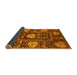 Sideview of Abstract Yellow Modern Rug, abs3814yw