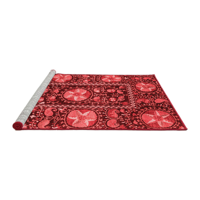 Modern Red Washable Rugs