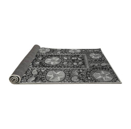 Sideview of Abstract Gray Modern Rug, abs3814gry