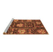 Sideview of Machine Washable Abstract Brown Modern Rug, wshabs3814brn