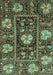 Abstract Turquoise Modern Rug, abs3814turq