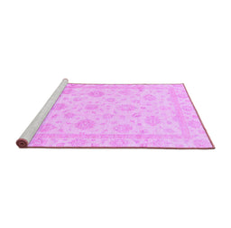 Sideview of Machine Washable Oriental Purple Traditional Area Rugs, wshabs3815pur
