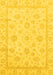 Machine Washable Oriental Yellow Traditional Rug, wshabs3815yw