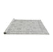 Sideview of Machine Washable Oriental Gray Traditional Rug, wshabs3815gry