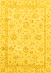 Oriental Yellow Traditional Rug, abs3815yw