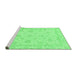 Sideview of Machine Washable Oriental Emerald Green Traditional Area Rugs, wshabs3815emgrn