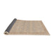 Sideview of Abstract Light Copper Gold Modern Rug, abs3816