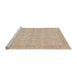 Sideview of Machine Washable Abstract Light Copper Gold Rug, wshabs3816