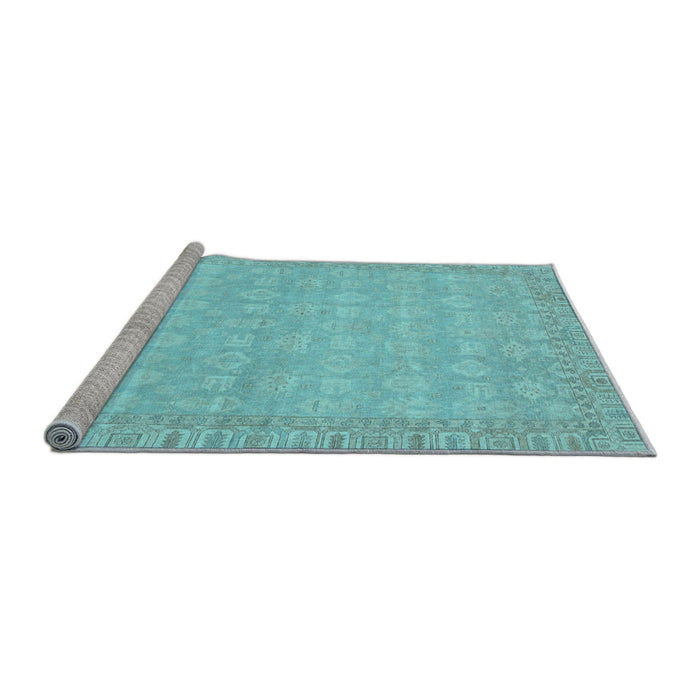 Sideview of Machine Washable Abstract Light Blue Modern Rug, wshabs3816lblu
