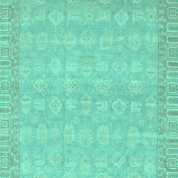 Machine Washable Abstract Turquoise Modern Area Rugs, wshabs3816turq