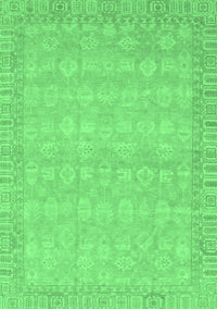 Abstract Emerald Green Modern Rug, abs3816emgrn