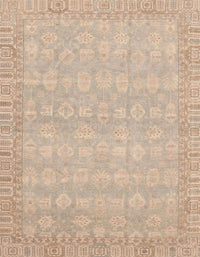 Machine Washable Abstract Light Copper Gold Rug, wshabs3816