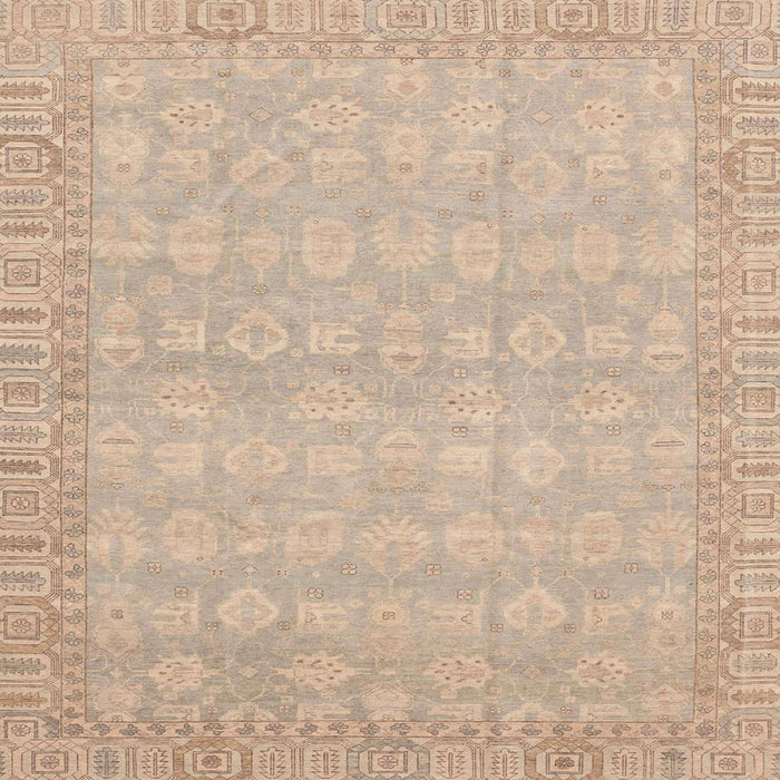 Square Abstract Light Copper Gold Modern Rug, abs3816