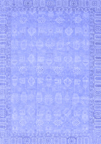 Abstract Blue Modern Rug, abs3816blu