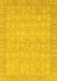 Abstract Yellow Modern Rug, abs3816yw