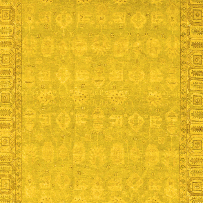 Abstract Yellow Modern Rug, abs3816yw
