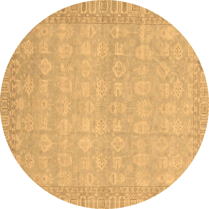 Round Machine Washable Abstract Brown Modern Rug, wshabs3816brn