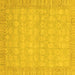 Square Abstract Yellow Modern Rug, abs3816yw