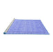 Sideview of Machine Washable Abstract Blue Modern Rug, wshabs3816blu