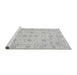 Sideview of Machine Washable Oriental Gray Traditional Rug, wshabs3817gry