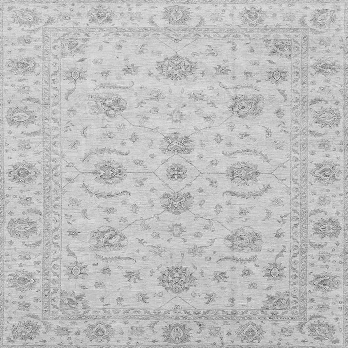 Square Machine Washable Oriental Gray Traditional Rug, wshabs3817gry