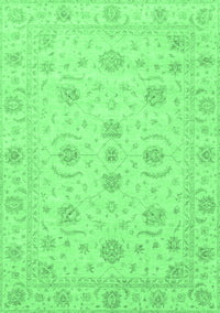 Oriental Emerald Green Traditional Rug, abs3817emgrn