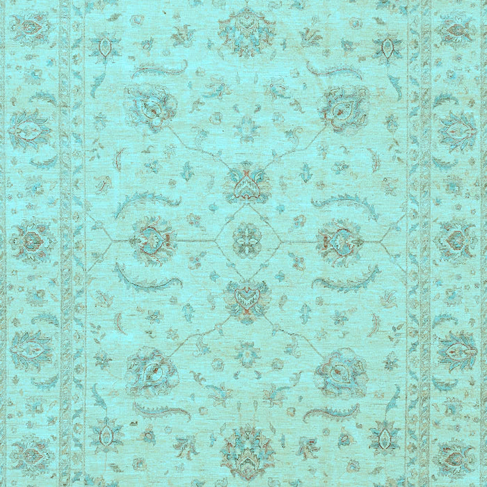 Machine Washable Oriental Light Blue Traditional Rug, wshabs3817lblu
