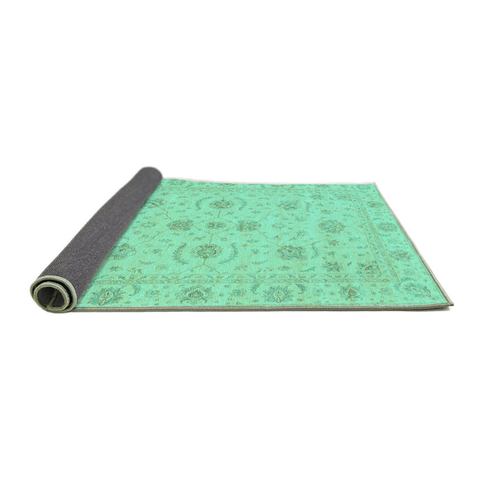 Sideview of Oriental Turquoise Traditional Rug, abs3817turq