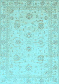 Oriental Light Blue Traditional Rug, abs3818lblu