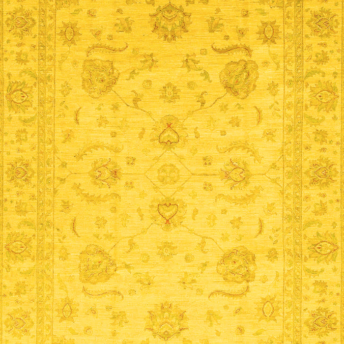 Machine Washable Oriental Yellow Traditional Rug, wshabs3818yw