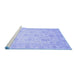 Sideview of Machine Washable Oriental Blue Traditional Rug, wshabs3818blu