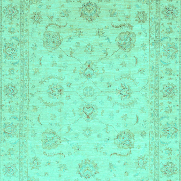 Machine Washable Oriental Turquoise Traditional Area Rugs, wshabs3818turq