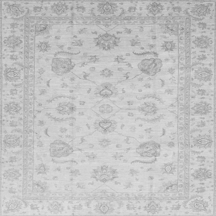 Square Machine Washable Oriental Gray Traditional Rug, wshabs3818gry
