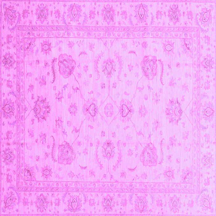Square Machine Washable Oriental Purple Traditional Area Rugs, wshabs3818pur