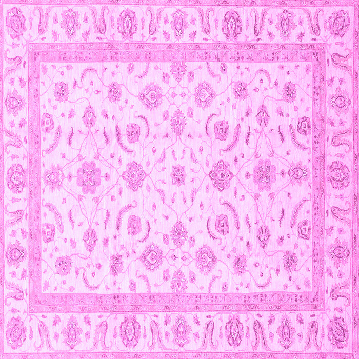 Square Oriental Purple Traditional Rug, abs3819pur