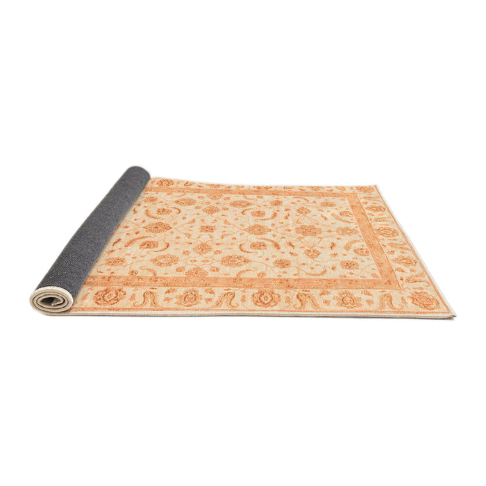Sideview of Oriental Orange Traditional Rug, abs3819org