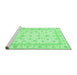 Sideview of Machine Washable Oriental Emerald Green Traditional Area Rugs, wshabs3819emgrn