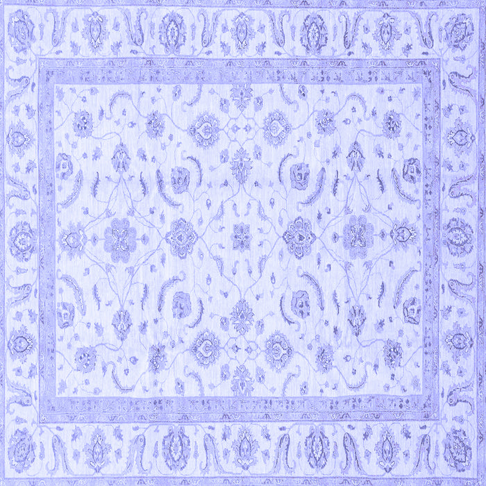 Square Oriental Blue Traditional Rug, abs3819blu