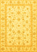 Machine Washable Oriental Yellow Traditional Rug, wshabs3819yw