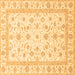 Square Oriental Brown Traditional Rug, abs3819brn