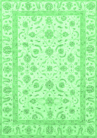 Oriental Emerald Green Traditional Rug, abs3819emgrn