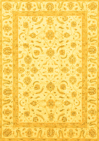 Oriental Yellow Traditional Rug, abs3819yw