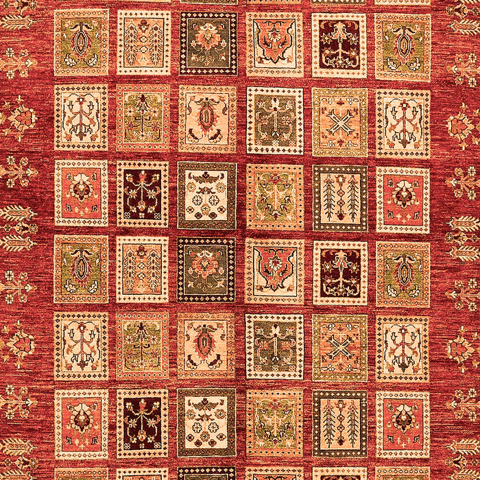 Machine Washable Abstract Orange Modern Area Rugs, wshabs381org