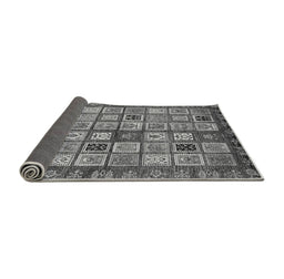 Sideview of Abstract Gray Modern Rug, abs381gry