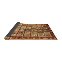 Sideview of Abstract Brown Modern Rug, abs381brn